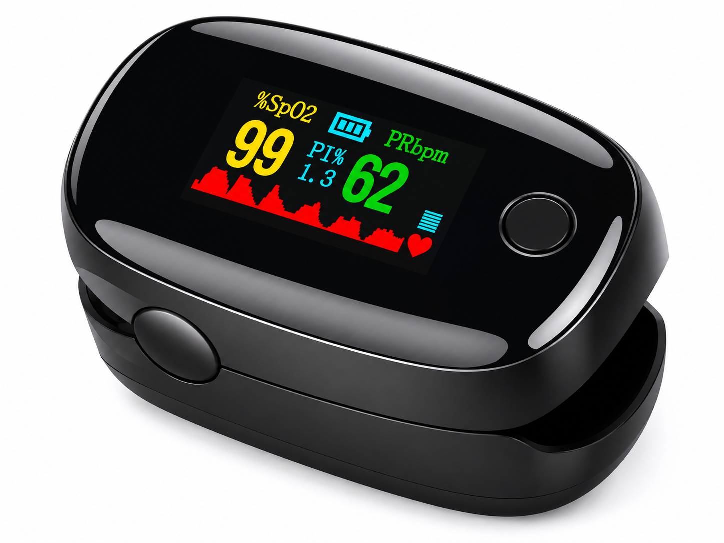 LED Display Fingertip Oximeter for Adults Seniors