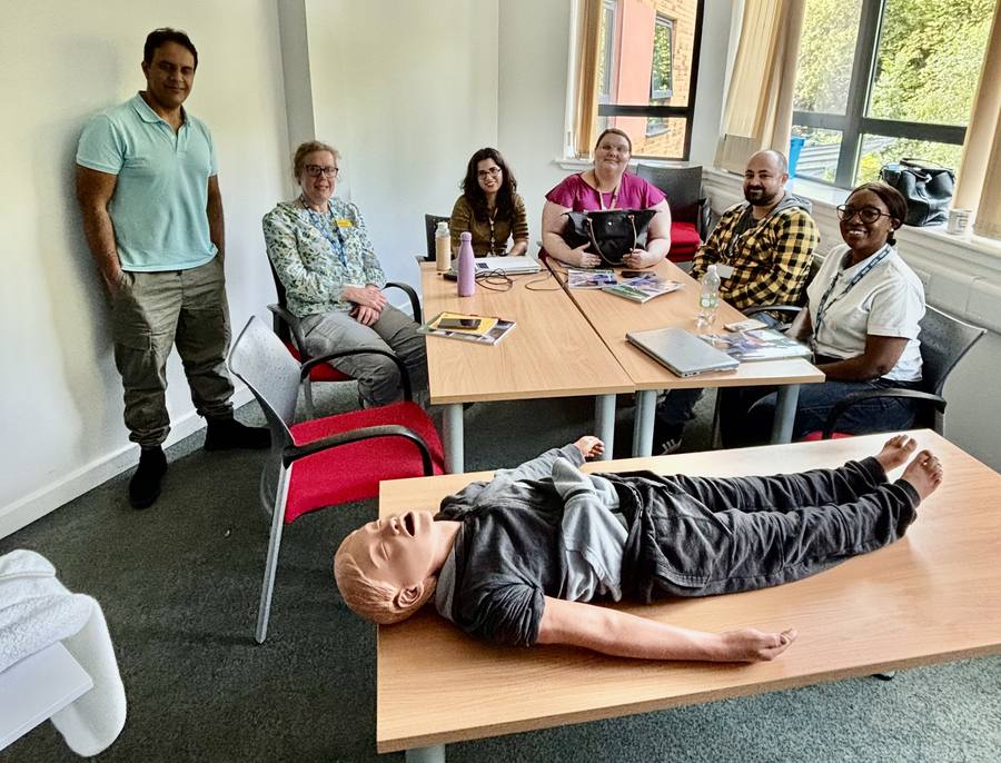 BSMHFT staff BLS training with PLAB Guide Training Centre